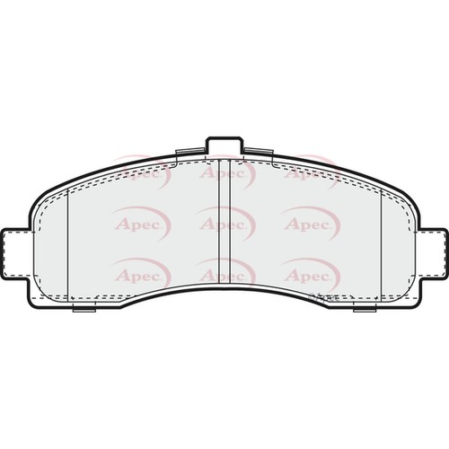 Brake pads set for nissan - pads,