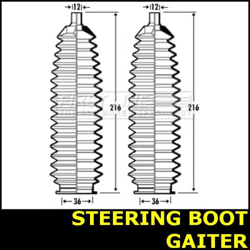 Steering boot gaiter fits - steering,