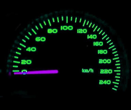 Green led dash speedo - speedo, kit