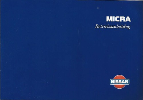 Nissan micra k11 owners manual - micra,