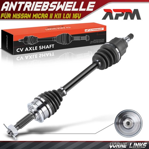 Front left driveshaft without - front,