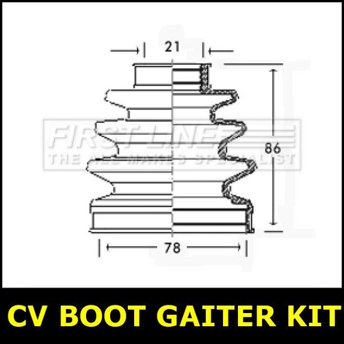 Boot gaiter kit front outer - gaiter,