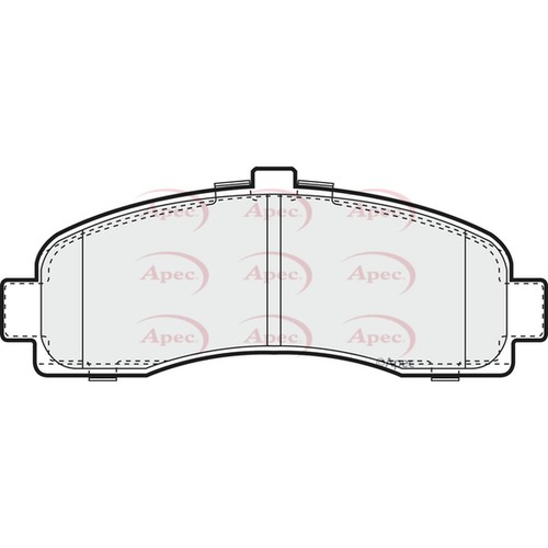 Brake pads set for nissan - for,