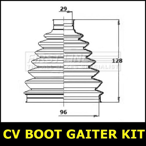 Boot gaiter kit front left - boot,