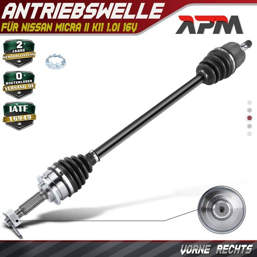 Front right driveshaft without - right,