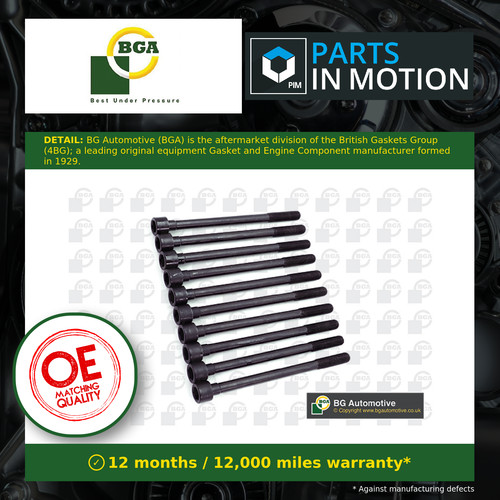 Cylinder head bolts fits - head,