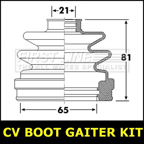 Boot gaiter kit frontinner - boot,