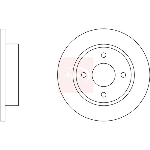 Brake discs solid for - 2x,