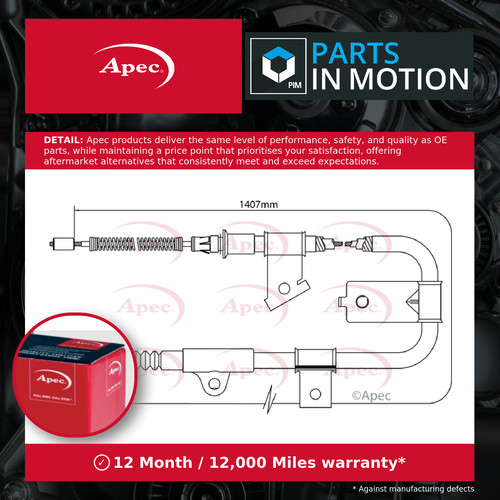 Handbrake cable fits - cable, nissan