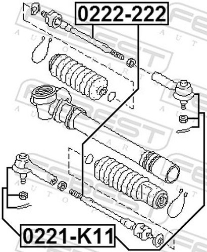 Fits febest 0221 - fits, 0221-k11