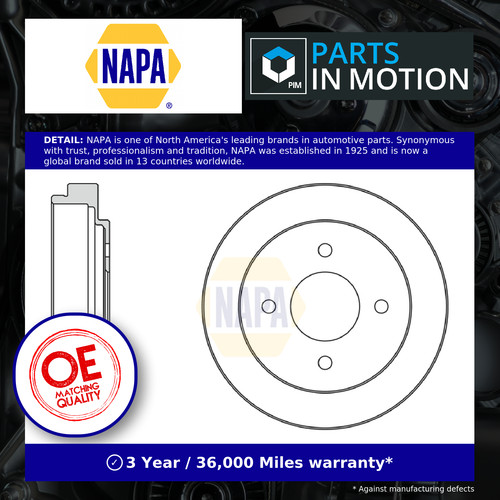 Brake drum fits nissan - drum,