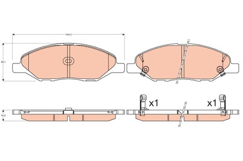 Trw gdb3577 brake pads - trw,